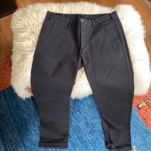 Uniqlo men's black chinos - 34x34